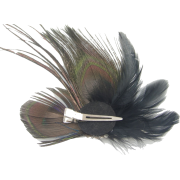 Peacock Feather Hair Clip - Other jewelry - 