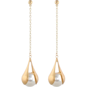 Pearl Inlaid Dangling Women Earrings - Naušnice - $1.68  ~ 10,67kn