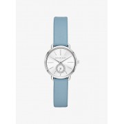 Petite Portia Silver-Tone Leather Watch - Watches - $150.00 