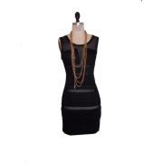 Petro Zillia Black Mesh Dress - sukienki - 98,00kn  ~ 13.25€