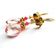 Pink Quartz Drop Earrings - My look - $30.00 