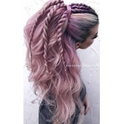 Pink Hair Braided Hair Styles  - Myファッションスナップ - 