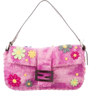 Pink flower purse - Clutch bags - 