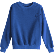 Planet Drop Shoulder Sweatshirt  - Pullover - 