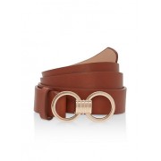 Plus Size Metallic Buckle Detail Faux Leather Belt - Cinturones - $4.99  ~ 4.29€