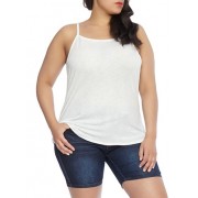 Plus Size Solid Tank Top - Top - $10.99  ~ 9.44€