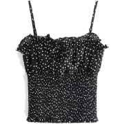 Polka Dot Print Elastic Slim Drawstring - Košulje - kratke - $25.99  ~ 165,10kn