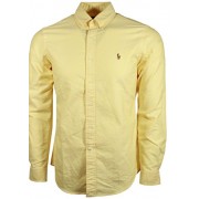 Polo Ralph Lauren Mens Classic Fit Buttondown Oxford Shirt (Bsr Yellow, X-Large) - Рубашки - короткие - $89.00  ~ 76.44€