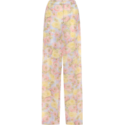 Prada Floral Jersey Wide Leg Pants - Капри - 585.00€ 