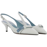 Prada Women's White Leather Pumps - Classic shoes & Pumps - $664.19  ~ £504.79