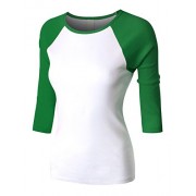 Premium Womens Baby Rib Contrast 3/4 Raglan Sleeve Baseball Tee - Košulje - kratke - $34.49  ~ 219,10kn