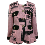 Preppy newspaper print dress - Vestidos - 