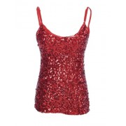 PrettyGuide Women Flashy Sequins All Over Front Spaghetti Strap Tank Top - Košulje - kratke - $9.99  ~ 63,46kn