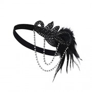 PrettyGuide Women Headpiece Roaring 20s Crystal Headband Bead Feather Accessory - Modni dodaci - $16.99  ~ 14.59€