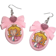 Princess Peach Earrings  - Aretes - 