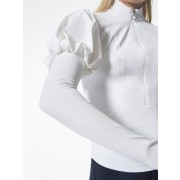 Puff Shoulder Long Sleeve - My时装实拍 - $195.00  ~ ¥1,306.57