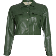 Pu jacket green pocket locomotive jacket - Košulje - kratke - $35.99  ~ 228,63kn