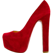 Pump Red - 厚底鞋 - 