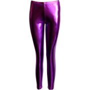 Purple Shiny Liquid Leggings Full Length - Ghette - $15.50  ~ 13.31€