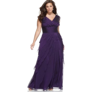 Purple gown (Adrianna Papell) - Menschen - 
