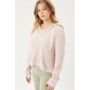 Putty Pink Pullover Hoodie Sweater Top - Puloverji - $26.40  ~ 22.67€