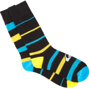 QUIKSILVER Stripes Mens Socks Black/Blue - Donje rublje - $8.99  ~ 7.72€