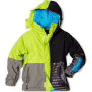 Quik SNOW Boys 2-7 Quarter Kids Jacket Lime - Jacket - coats - $54.00 