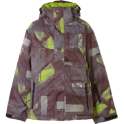 Quik SNOW Boys 8-20 Last Mission Print Jacket Burgundy Bomba - Jacket - coats - $54.99 
