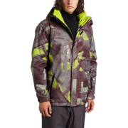 Quik SNOW Men's Last Mission Print Jacket Burgundy - Jacket - coats - $119.95 