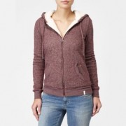 Quiksilver 1970 Sleeve Winter Hoodie Deep Fig Heather - Jacket - coats - $64.50 