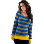 Quiksilver Base Stripe Crew Sweater Cruz Blue - Košulje - duge - $29.99  ~ 190,51kn