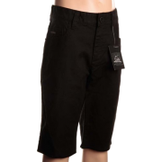 Quiksilver Boy's "Soft Pack BY" Stitched Cuff Shorts Black 204896-BLK - Shorts - $34.99 