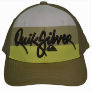 Quiksilver Boy's Hat Cap Crook-BY Khaki/White/Yellow - Cap - $17.98 