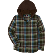 Quiksilver Boys Trolley Long Sleeve Flannel Forest - Jacket - coats - $32.98 