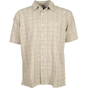 Quiksilver Clermont Button Down Plaid S/S Shirt Tan-S - Košulje - kratke - $24.99  ~ 158,75kn