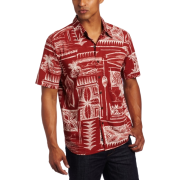 Quiksilver Men's Calmside Woven Shirt Dark Red - Košulje - kratke - $29.93  ~ 190,13kn