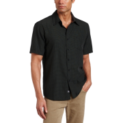 Quiksilver Men's Halifax Bay Woven Shirt Black - Košulje - kratke - $55.00  ~ 349,39kn