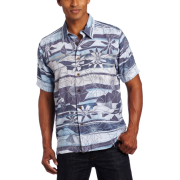 Quiksilver Men's Polihale Beach Woven Shirt Light Blue - Košulje - kratke - $55.99  ~ 355,68kn