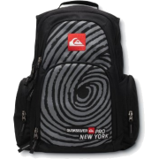 Quiksilver NY New York Pro Fingerprint Laptop Backpack Book Bag Black - Backpacks - $34.99 