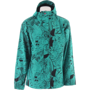 Quiksilver Tracker Print Shell Snowboard Jacket Aqua Taylor Reeve Sz L - Chaquetas - $128.95  ~ 110.75€