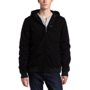 Quiksilver Young Men's Bailey Full Zip Hooded Jacket Black - Chaquetas - $42.62  ~ 36.61€
