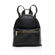 Quilted Faux Leather Backpack - Rucksäcke - $14.99  ~ 12.87€