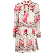 REDVALENTINO printed pussy bow dress - Vestidos - 