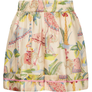 REDValentino Tropical Print Silk Shorts - Shorts - 