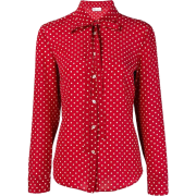 REDValentino red polkadot blouse - Camisas manga larga - 