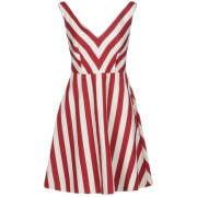 REDValentino red striped dress - Vestidos - 