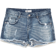 RIPPED DENIM LOW-RISE SHORTS - Брюки - короткие - $35.90  ~ 30.83€