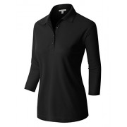 RK RUBY KARAT Premium Womens Active 3/4 Sleeve Polo Shirt With Stretch - Košulje - kratke - $43.99  ~ 279,45kn