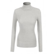 RK RUBY KARAT Womens Basic Ribbed Long Sleeve Turtleneck Top - Košulje - kratke - $23.49  ~ 149,22kn