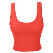 RK RUBY KARAT Womens Fitted Sleeveless Crop Top With Stretch - Camisa - curtas - $14.49  ~ 12.45€